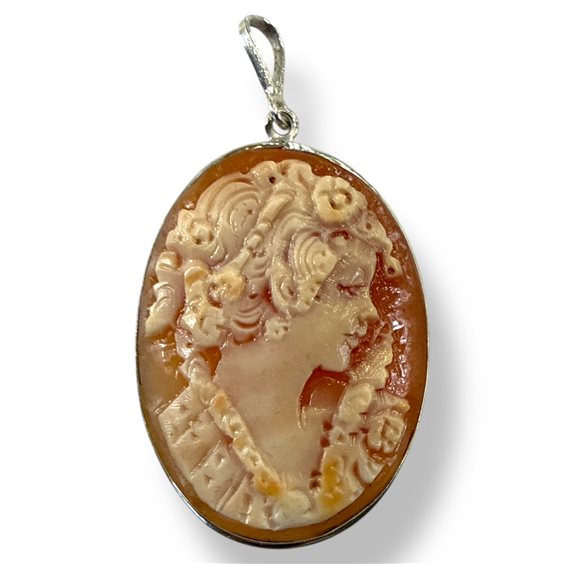 Anhänger Mandile 1922 Dame Cammei  in Silber Conchiglia 2MCICM145 - 2MCICM145